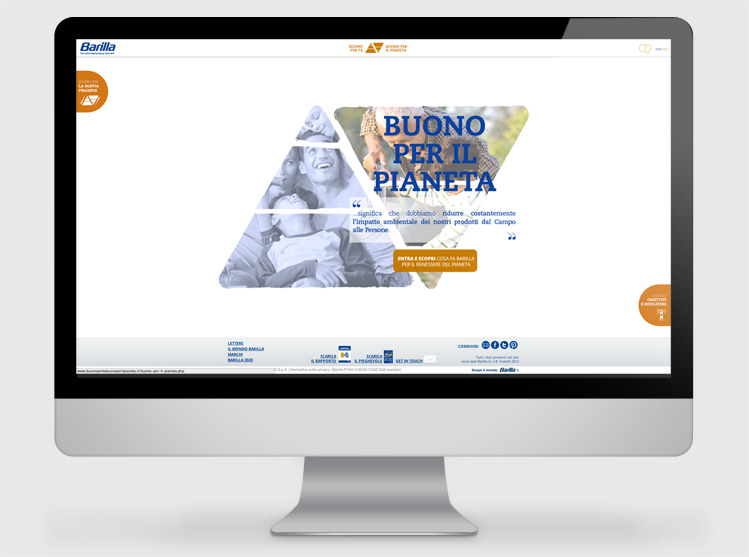 Barilla Rapporto di sostenibilita 2013 website