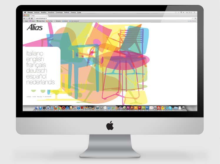 Alias Salone del Mobile 2010 website animation