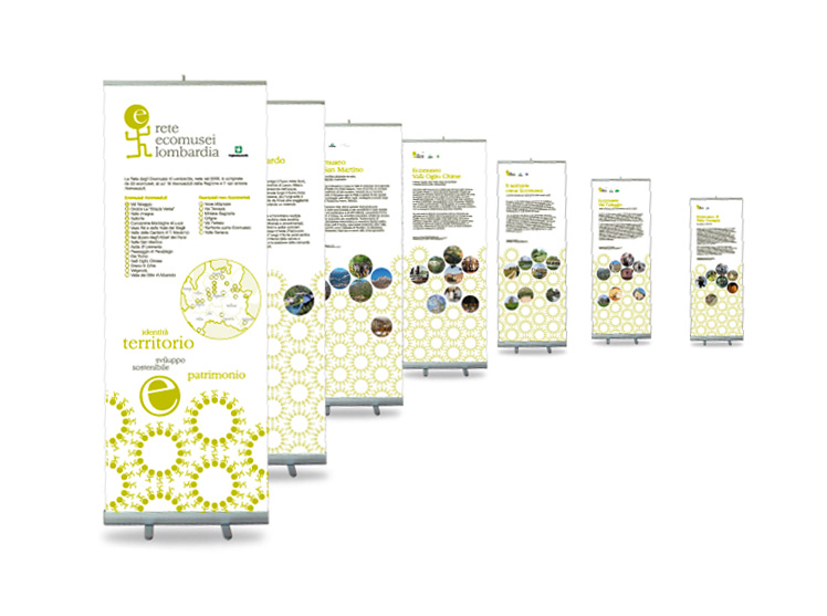 Rete Ecomusei Lombardia stendardi