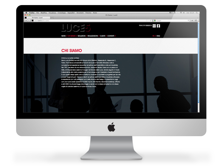 Luce5 website - chi siamo