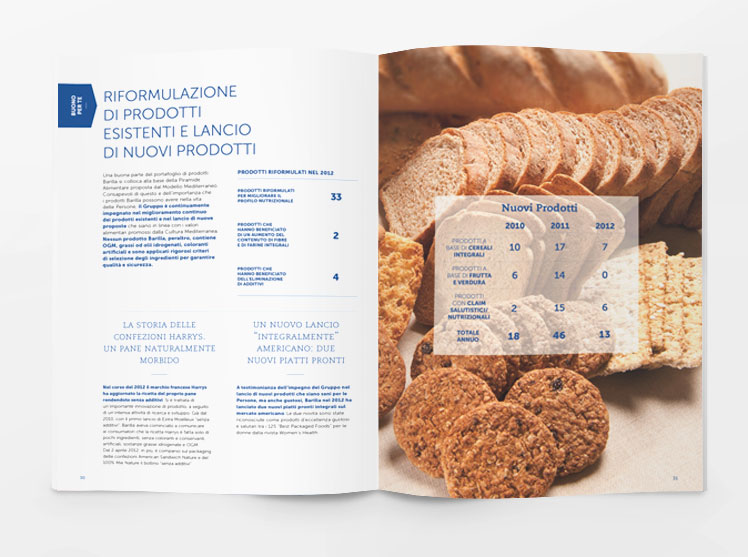 Barilla rapporto di sostenibilità 2013